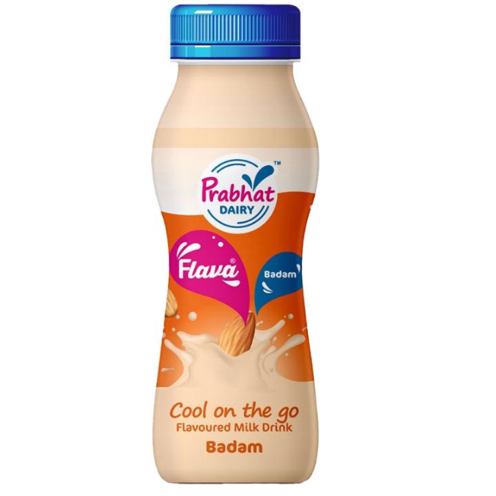 Prabhat Badam Flavoured Milk Bottle: 180 ml
