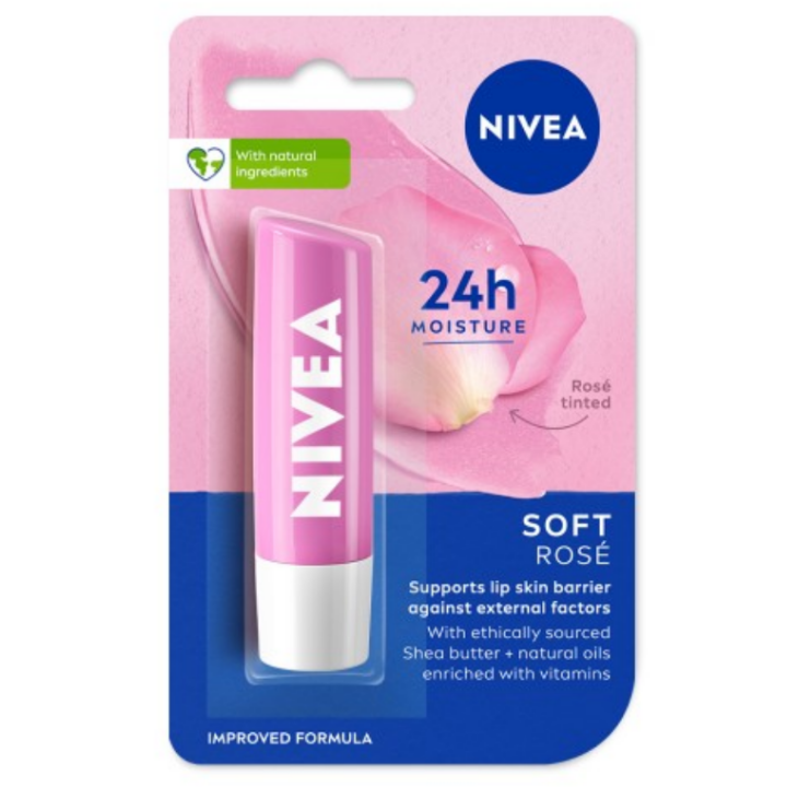 Nivea Soft Rose Caring Lip Balm