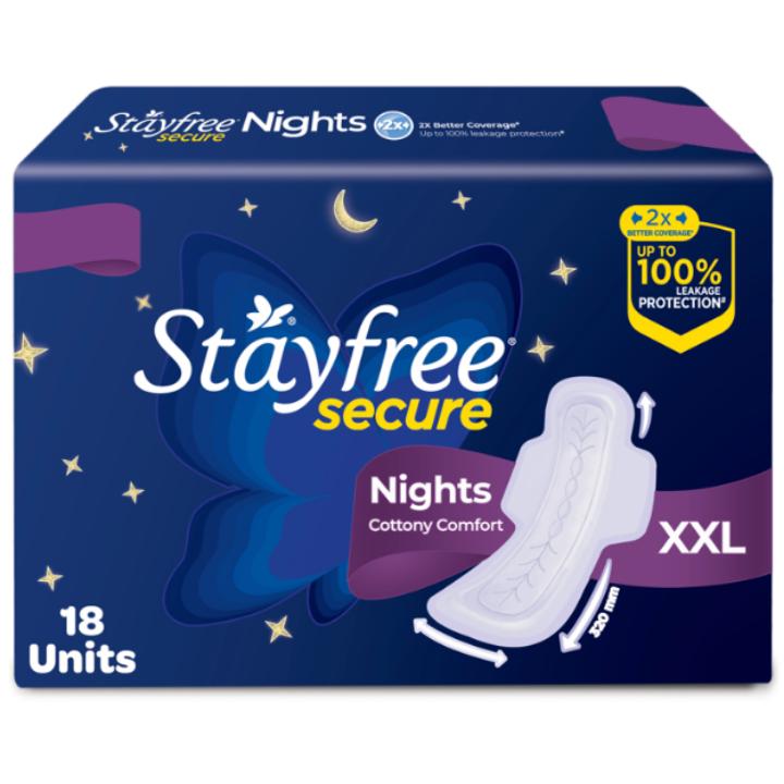 Stayfree Secure Nights Cottony Soft Comfort XXL: 18 U