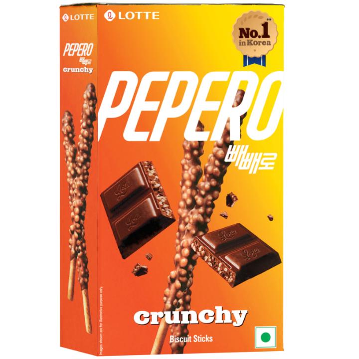 Lotte Pepero Crunchy Biscuit Sticks: 39 g