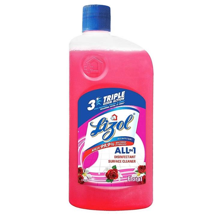 Lizol Shakti Disinfectant Floor Cleaner Rose Fresh : 900 ml