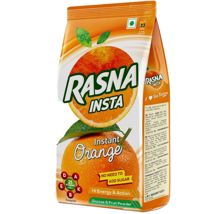 Rasna Insta Orange Powder: 750 g