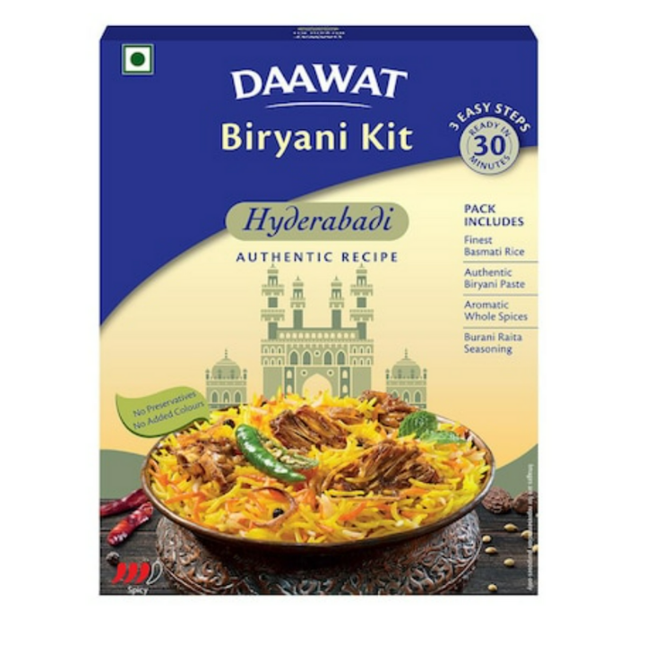 Daawat Hyderabadi Biryani Kit 334 g
