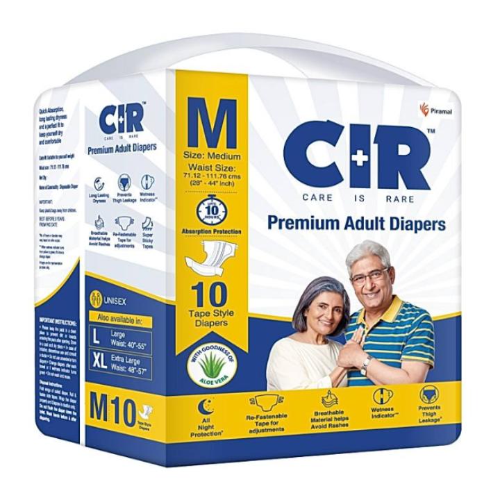 CIR Premium Adult Diapers Unisex (XL) (10 count)