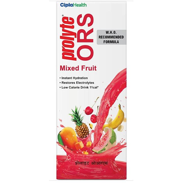 Cipla Prolyte ORS Mixed Fruit Flavour Drink: 200 ml