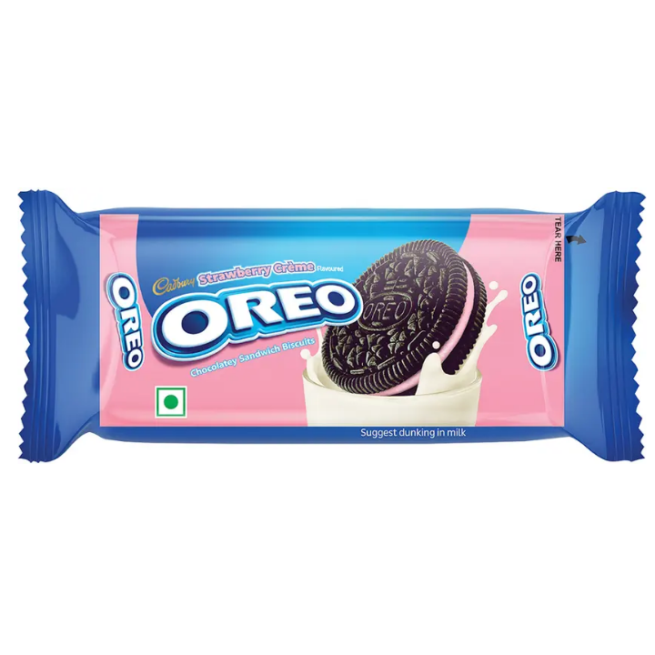 Cadbury Oreo Strawberry Flavour Cream Sandwich Biscuit (41.75 g)