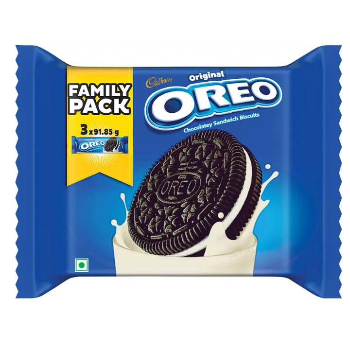 Cadbury Oreo Chocolate Flavour Cream Sandwich Biscuit (275.55 g)