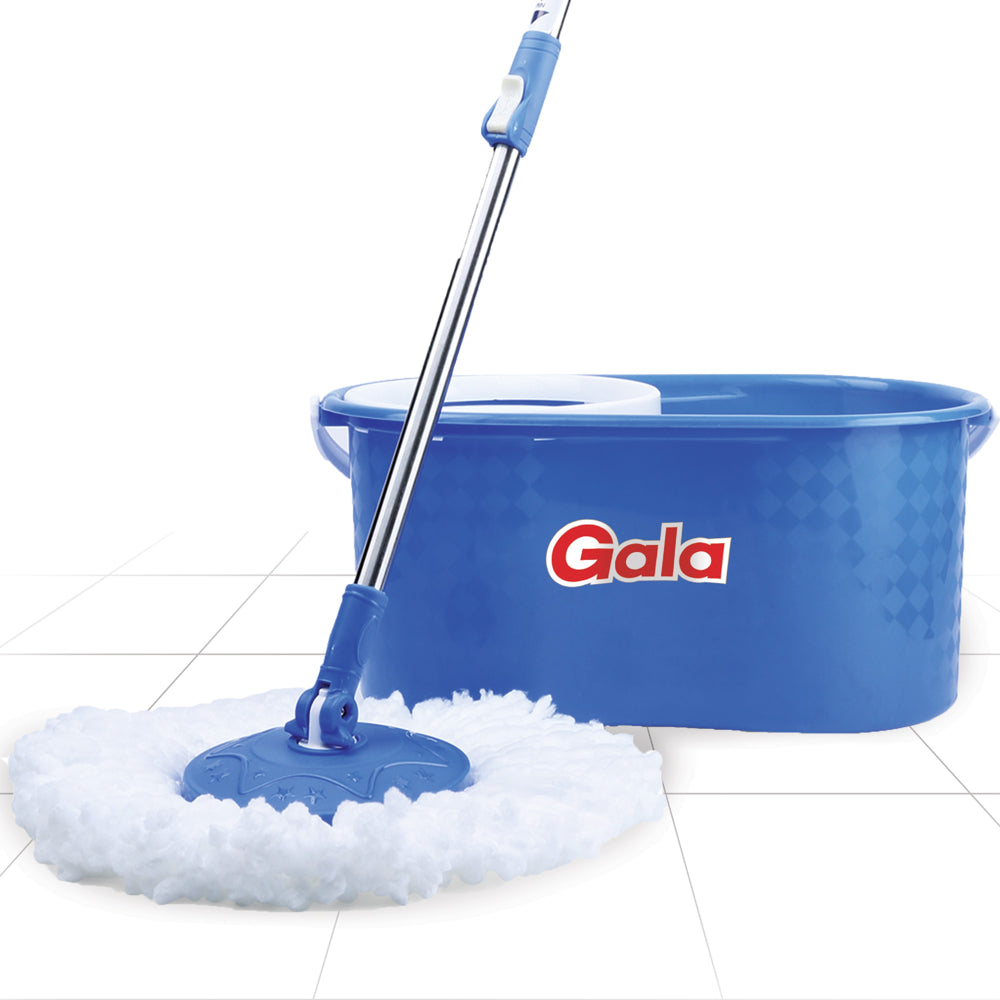 Gala Aqua Spin Floor Mop & Bucket With Free Refill (Blue) - 1 U