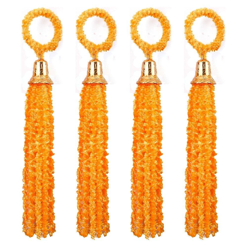 Decorative Woollen Dangler - Golden Yellow - 4 U
