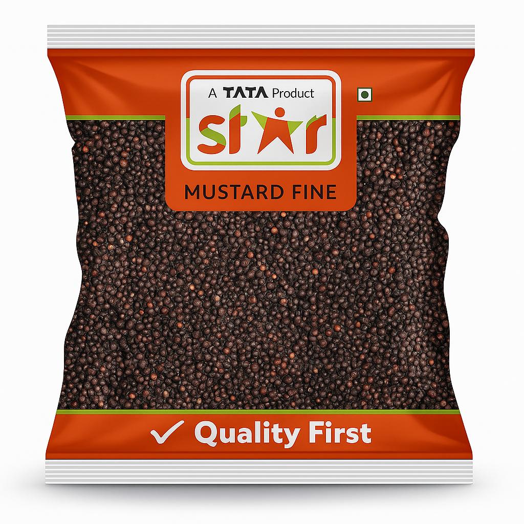 TATA Star Whole Yellow Mustard (Pila Sarso) 100 Gm