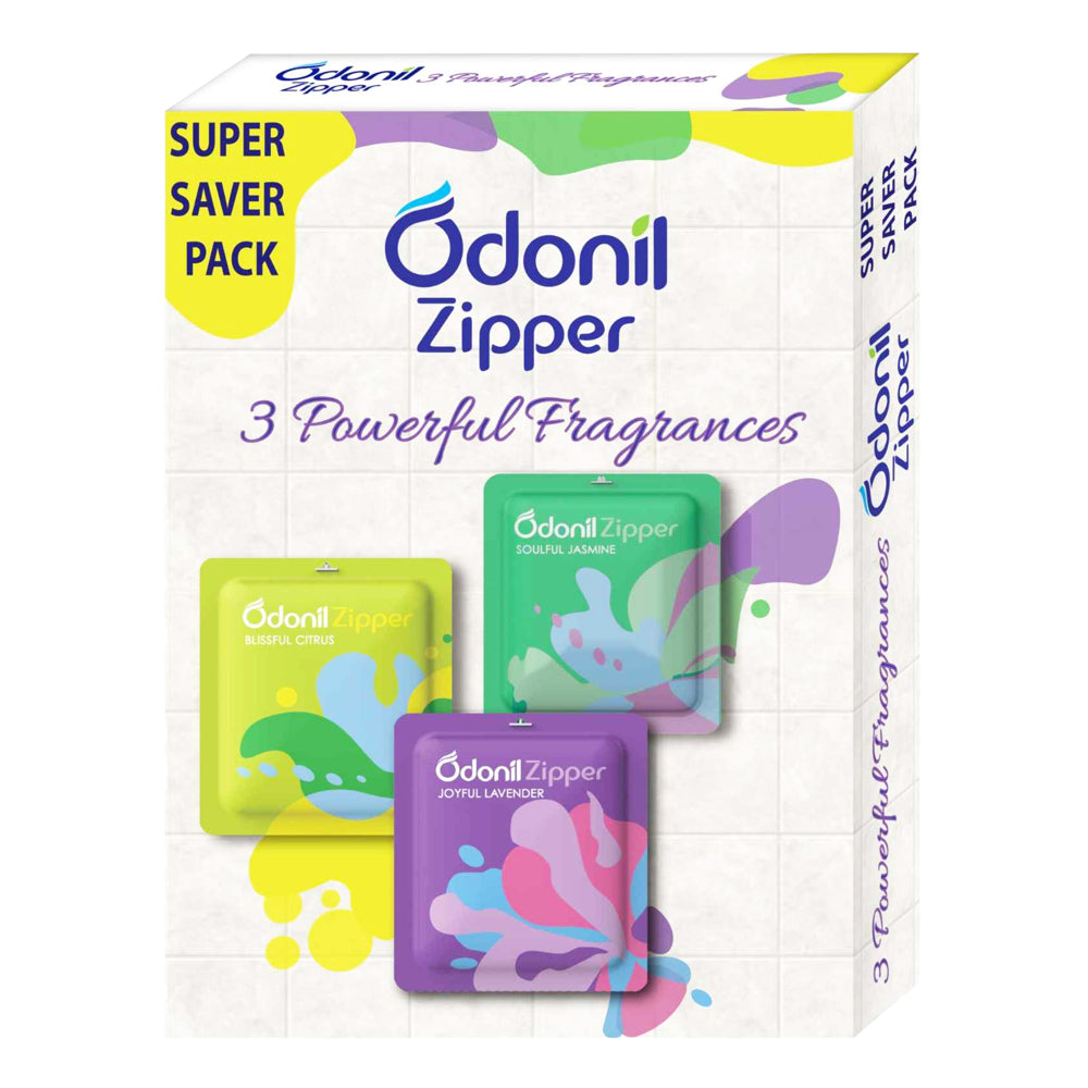 Odonil 3 Powerful Fragrances Zipper - 30 g
