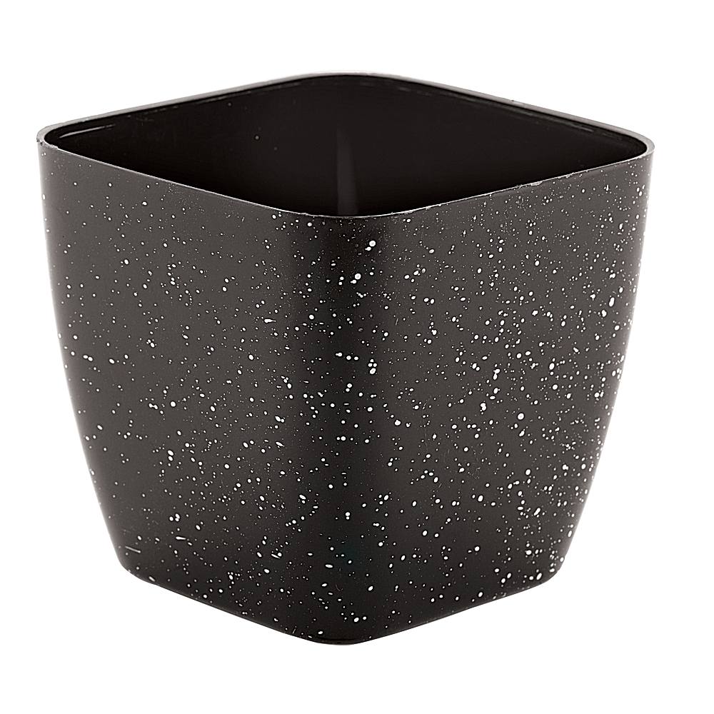 Rajesh Sterling Plastic Planter Pot (02) - Black - 1 U