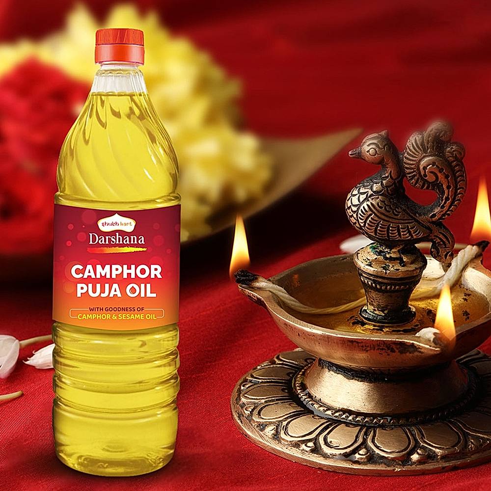 Shubhkart Darshana Camphor Puja Oil - 900 ml