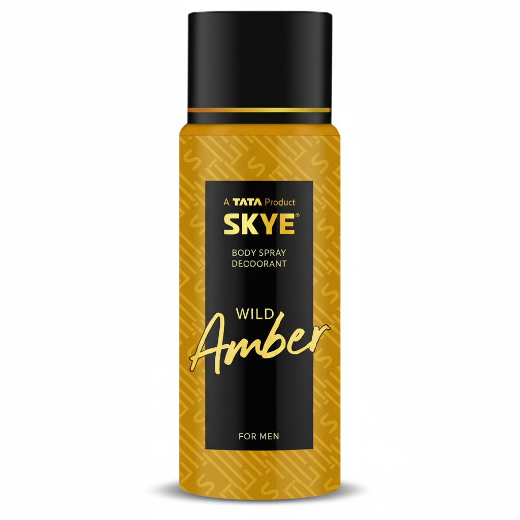 TATA Skye Wild Amber Body Spray For Men 150 Ml