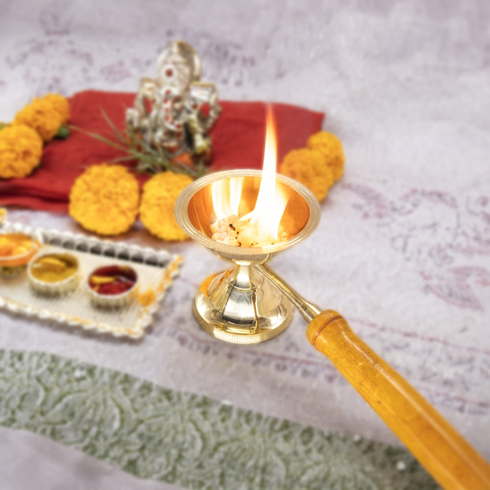 Brass Plain Dhupiya (Dhoop Dani) No.2 - 1 U