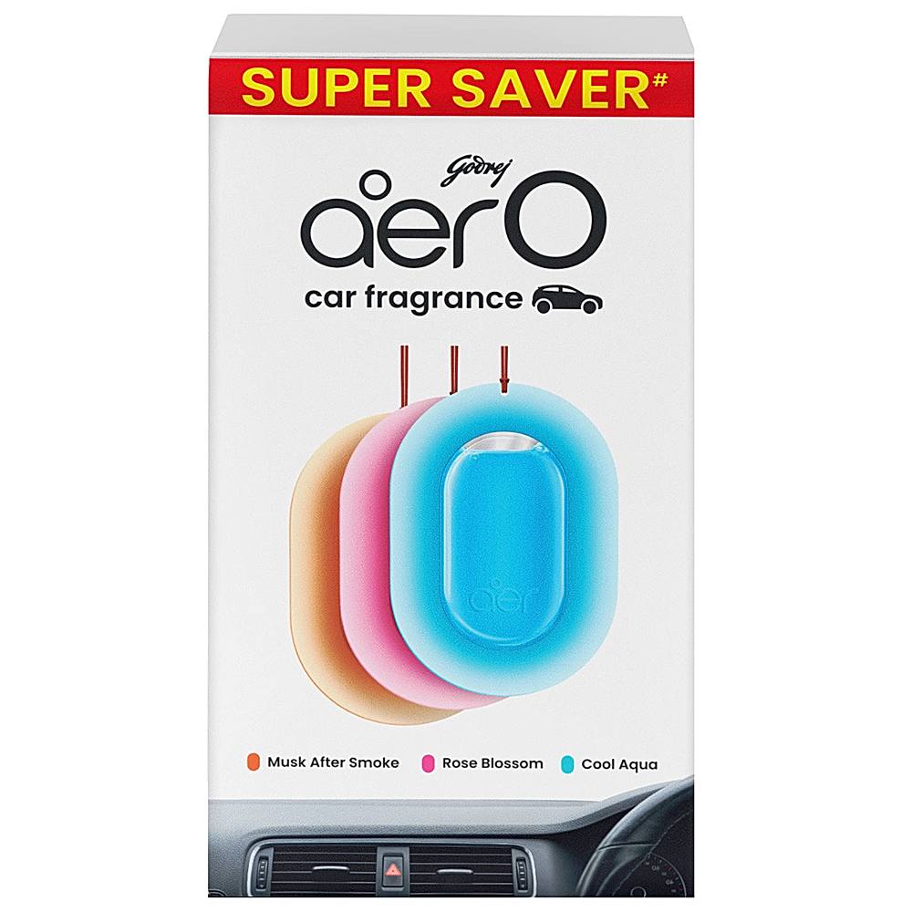 Godrej Aer O Car Fragrance - Set of 3 - 7.5 g