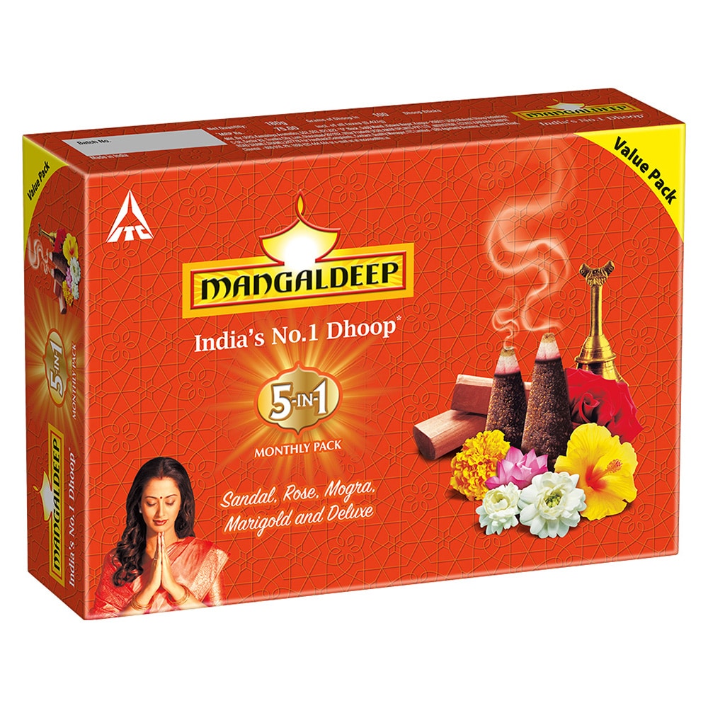 Mangaldeep 5 In 1 Dhoop Stick - 180 g