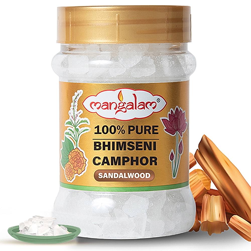 Mangalam Bhimseni Camphor Sandalwood - 100 g