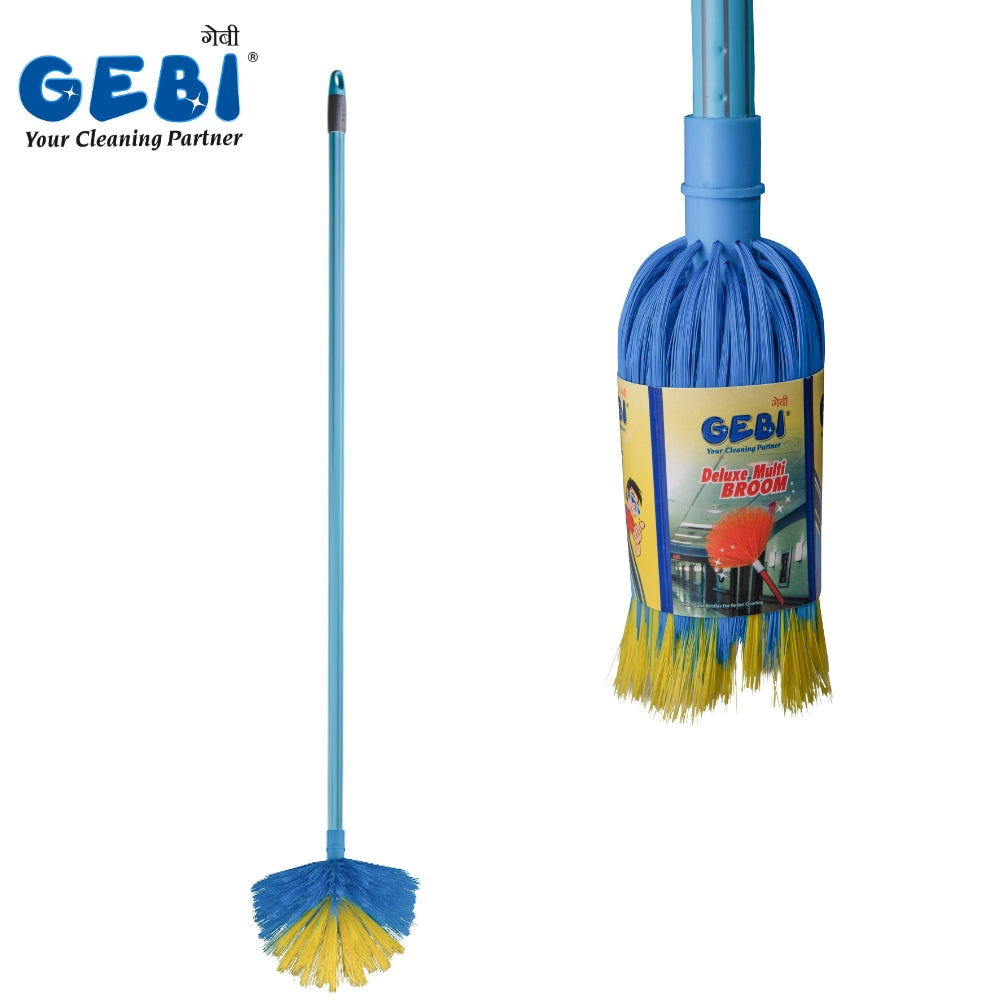 Gebi 655 Deluxe Multi Broom Telescopic Handle (Blue) - 1 U