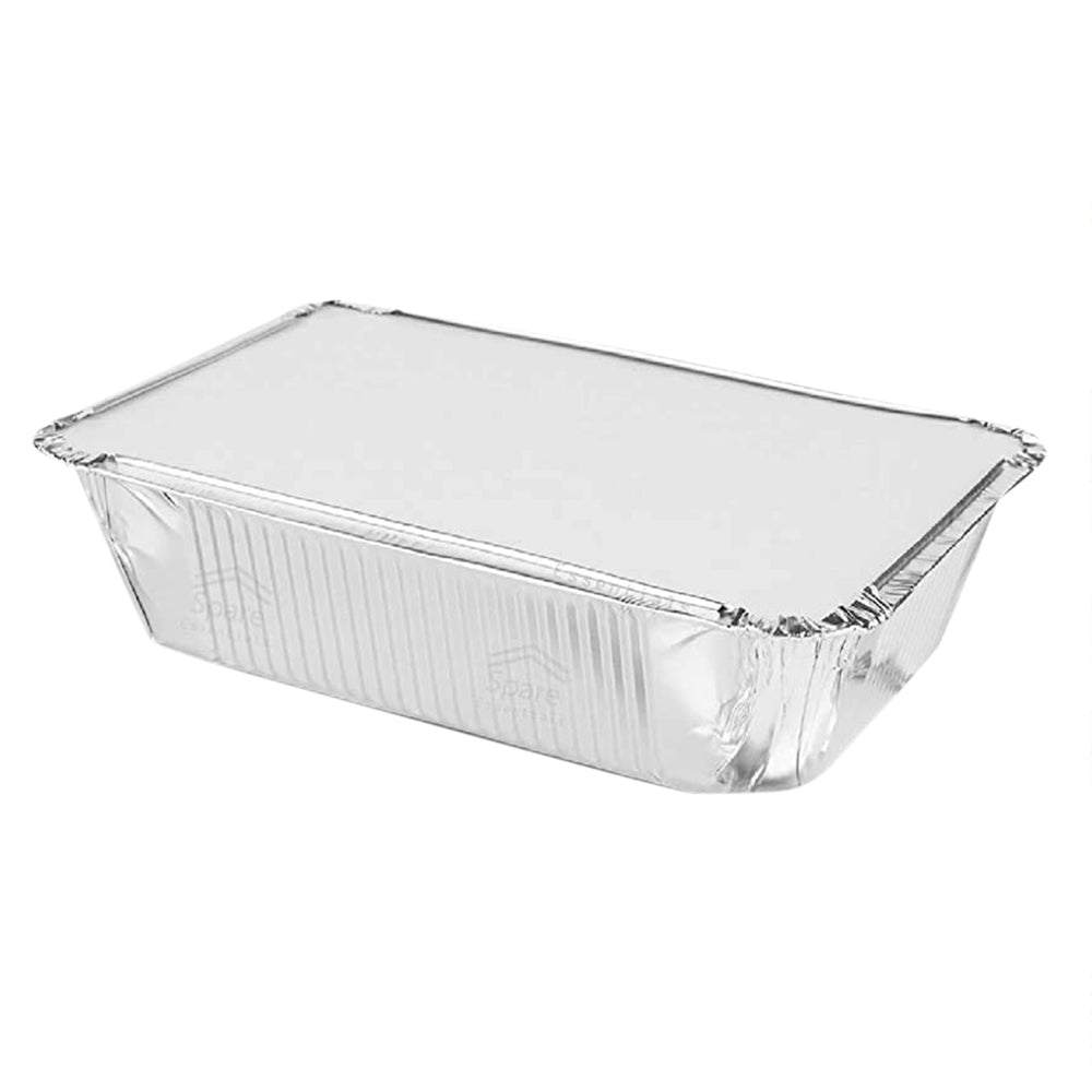 Disposable Aluminium Foil Container With Lid - 450 ml - 10 U