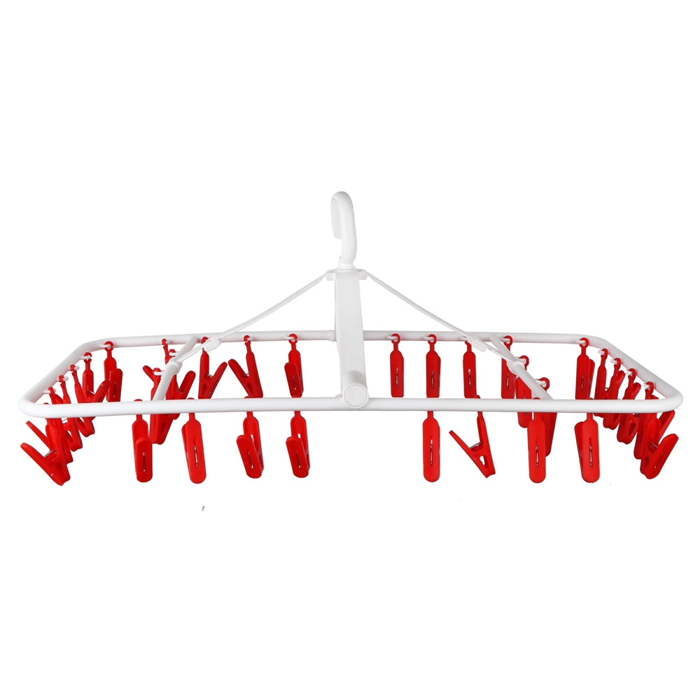 Happy Family Square Easy Dry - 32 Clips (Red) - 1 U
