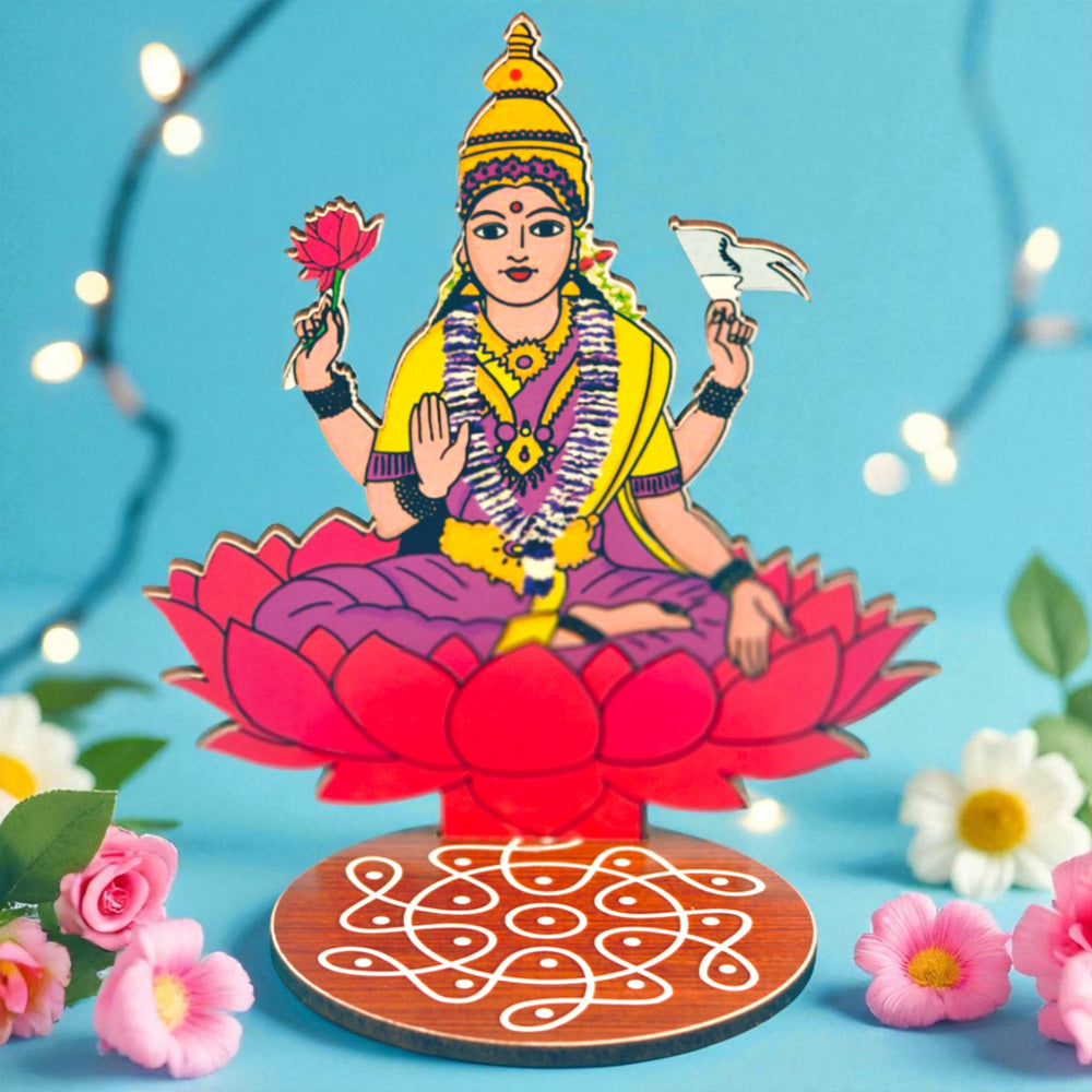 House Of Festival Mdf Laxmi Murti Cutout - 1 Unit