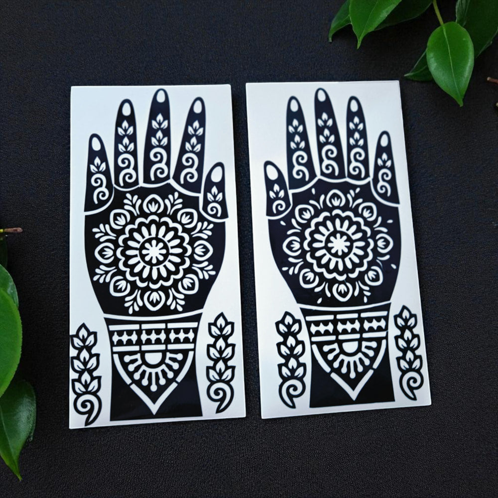 House Of Festival Mhendi Design Sticker Pack Of 2 - 1 Unit