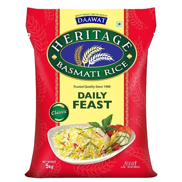 Daawat Heritage Daily Feast Tukda Basmati Rice (Broken) : 5 kg