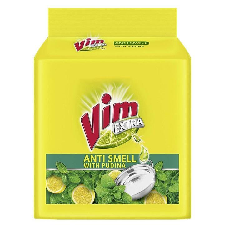 Vim Extra Anti Smell Pudina Dishwash Bar 200 g (Buy 4 Get 1 Free)