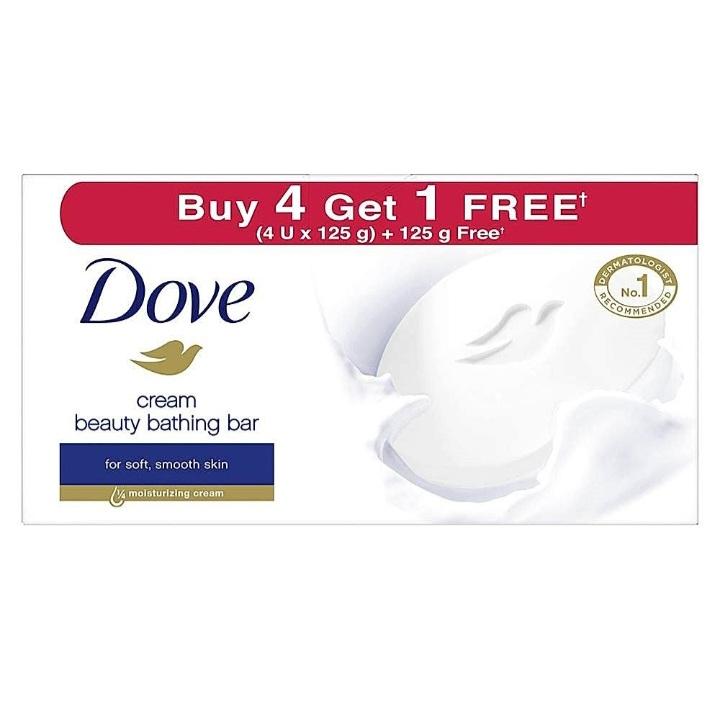 Dove Cream Beauty Bathing Bar : 5x125 gms