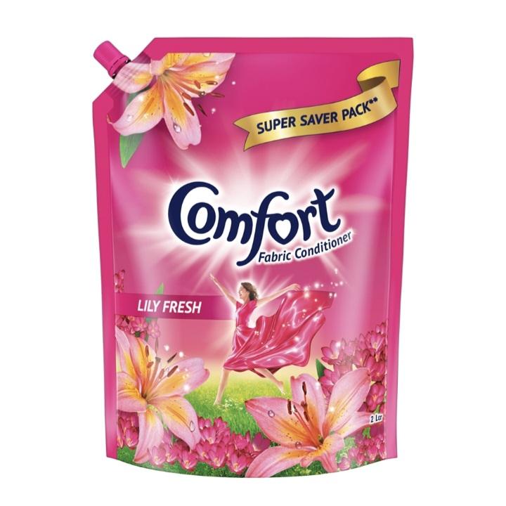 Comfort After Wash Fabric Conditioner - Lily Fresh Pouch : 2 Litres