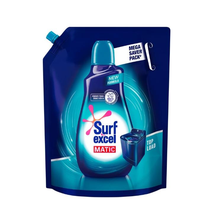Surf Excel Matic Liquid Detergent Top Load Pouch : 4 L