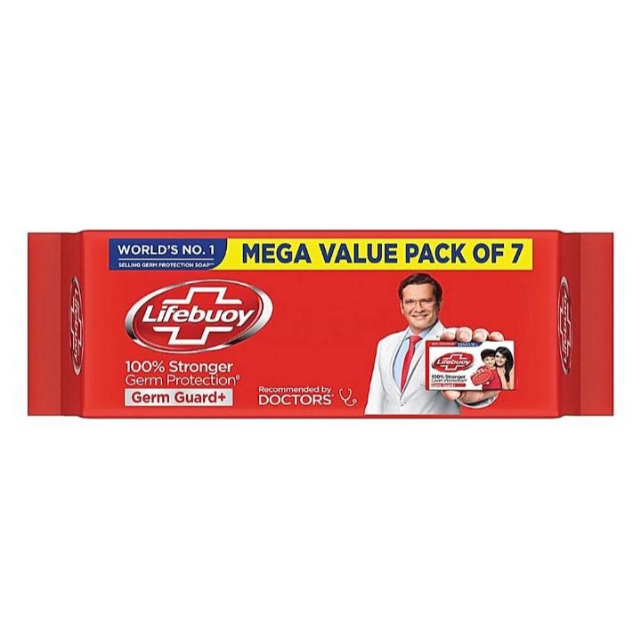 Lifebuoy Germ Guard+ Soap : 7x125 gms