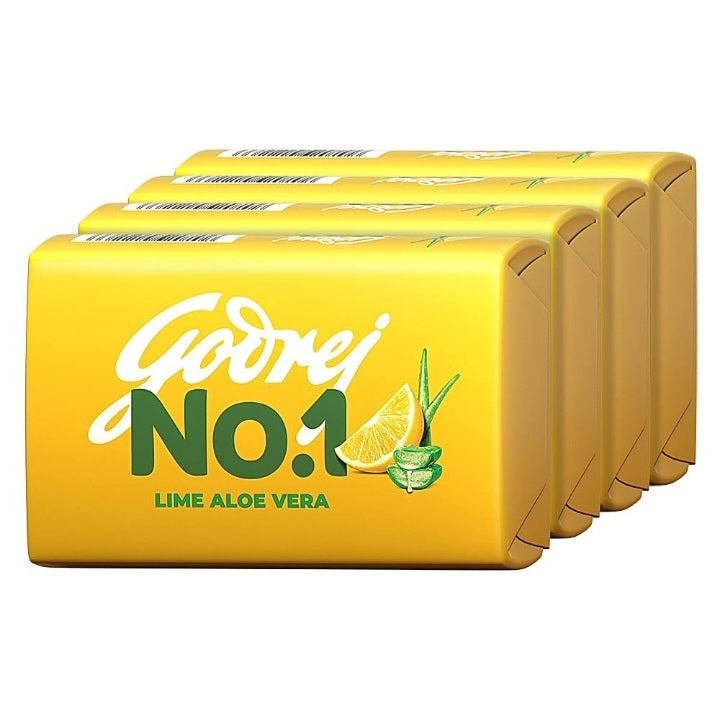 Godrej No. 1 Lime & Aloe Vera Soap : 4x150 gms