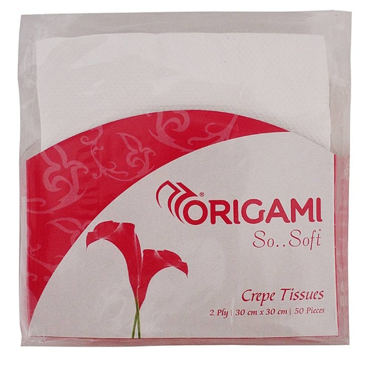 Origami So Soft 2 Ply Tissues : 50 Units