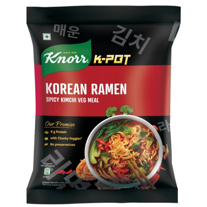 Knorr K-Pot Spicy Kimchi Veg Meal Korean Ramen 96 g
