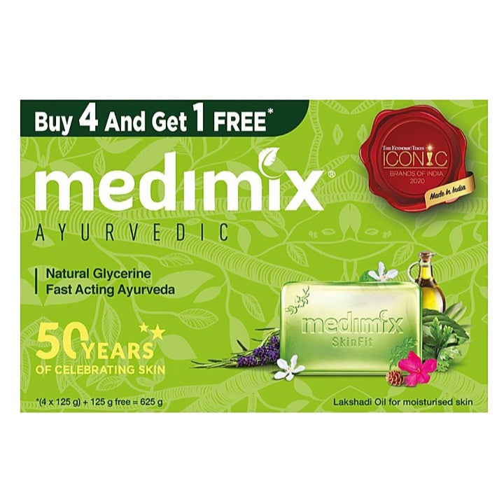 Medimix Ayurvedic Natural Glycerine Soap : 4x125 gms