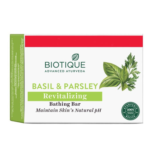 Biotique Basil & Parsley Revitalizing Body Soap : 3x125 gm