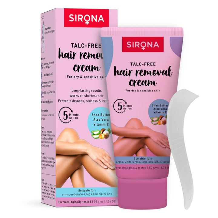 Sirona Talc-Free Hair Removal Cream For Dry & Sensitive Skin : 50 gm