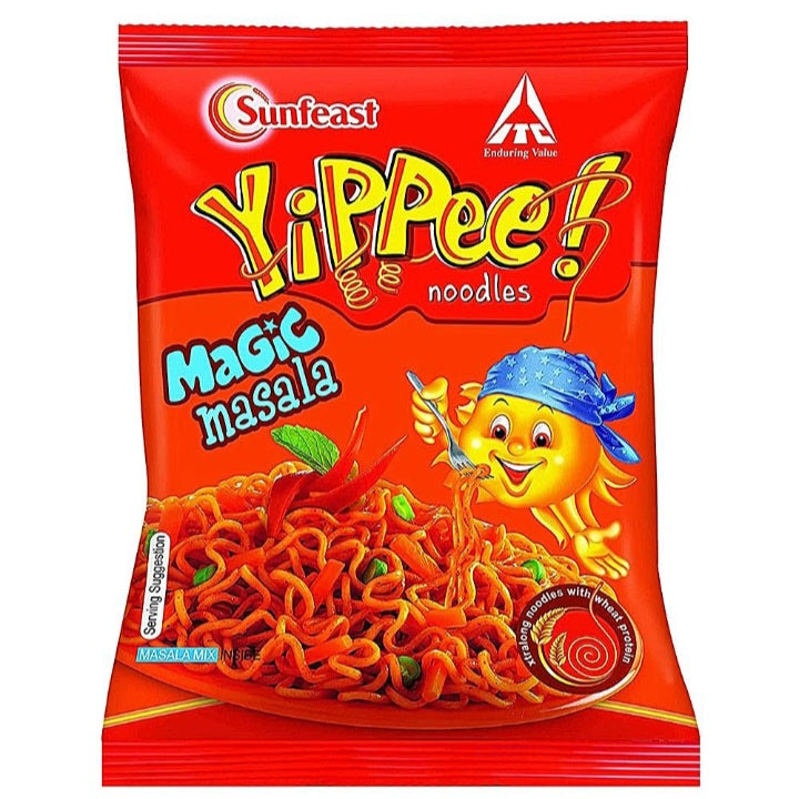 Sunfeast YiPPee Magic Masala  12 in 1 Pack Instant Noodles Vegetarian (12 x 60 g)