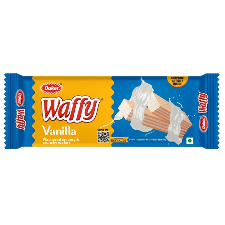 Dukes Waffy Vanilla Flavoured Wafer Biscuits : 60 gms