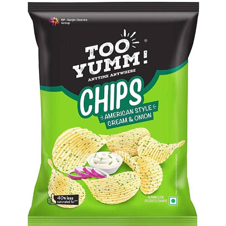 Too Yumm Style Cream & Onion Potato Chips : 82 g