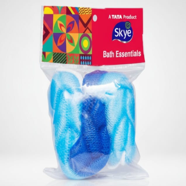 TATA Skye Back Belt Orange Loofah 70G