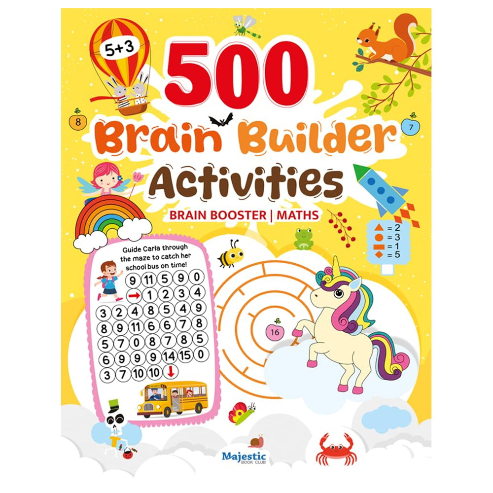 Brain Building - 500 Activity Book | Majestic | Early Learning Book - 1 Unit