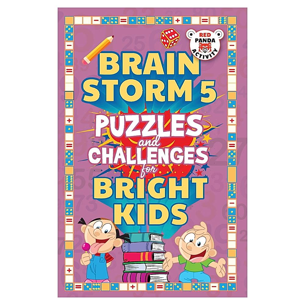 Brain Storm 5 - Puzzles And Challenges For Bright Kids | Red Panda | Children's Activity Book - 1 Unit