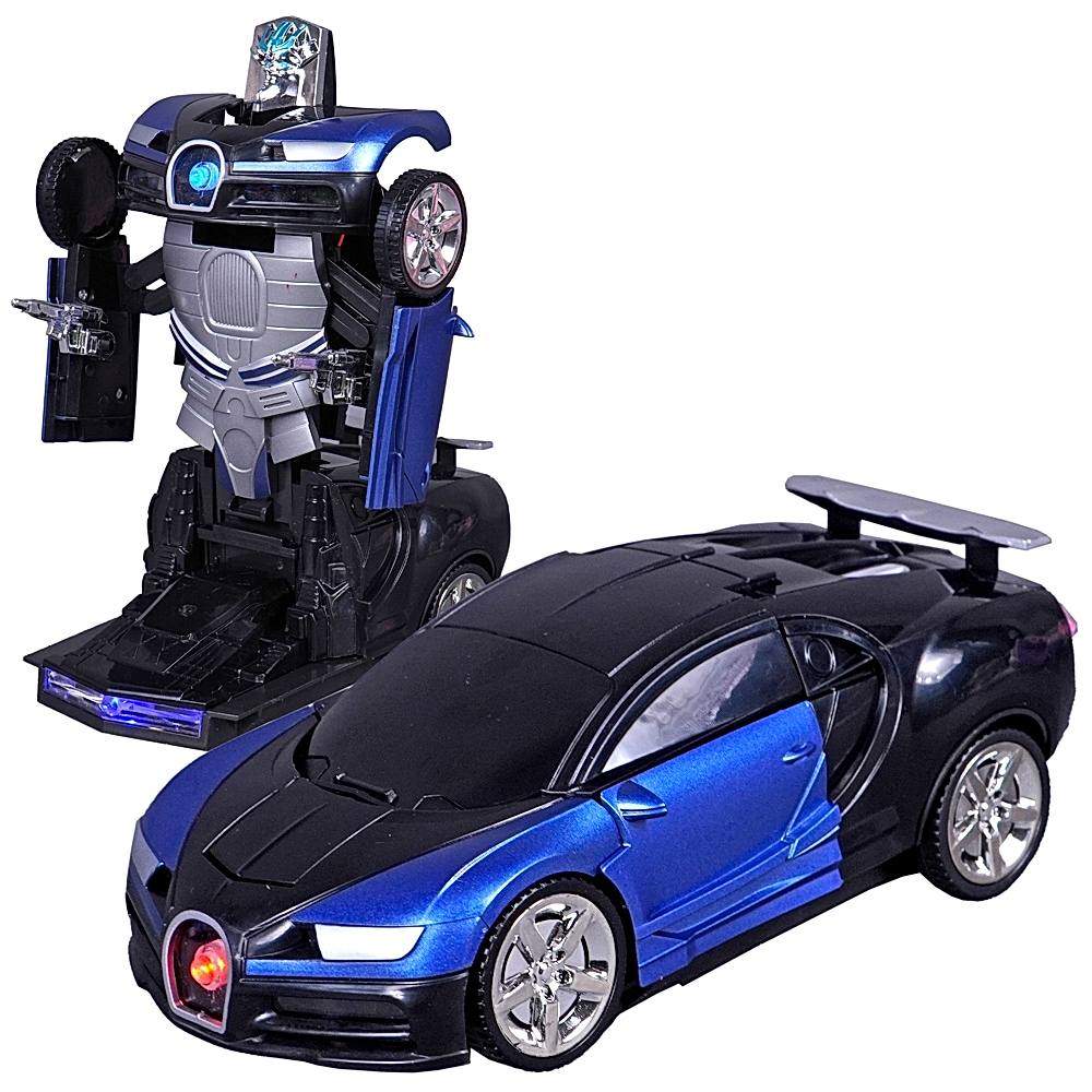 Toyshine Robot To Car Deformation - Blue & Black - 1 U