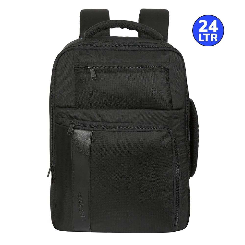 F Gear Spartan Executive Laptop Backpack (Black) - 24 L - 1 U