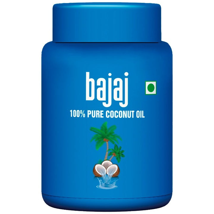 BAJAJ CONSUMER CARE 100% Pure Coconut Oil Wide Mouth Jar - 600ml
