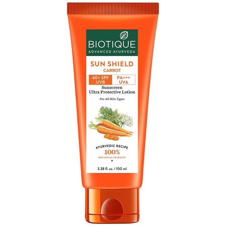 Biotique Unisex Bio Carrot SPF 40 Ultra Soothing Sunscreen Lotion - 100 ml