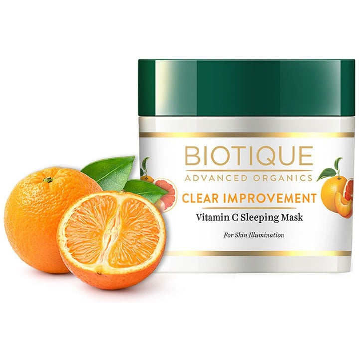 Biotique Advanced Organics Clear Improvement Vitamin C Sleeping Mask - 50 g